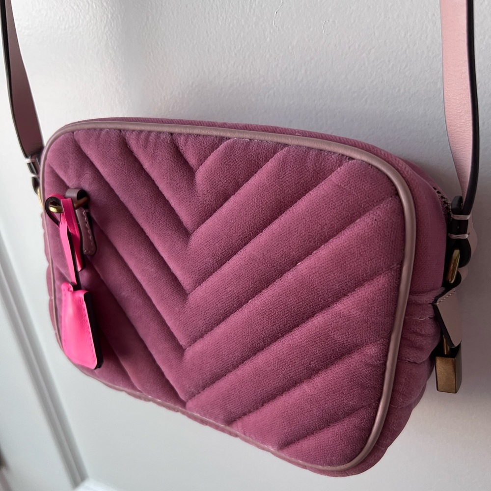 J.Crew Mini Velvet Signet Crossbody Purse